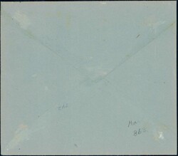 1921, 10c rot (Type II), 2 Werte auf Umschlag (links minim gekürzt) ...