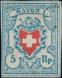 Type 38 C1/LO, farbfrisch, weissrandig, minime brauene Flecken im ...