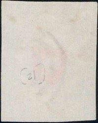 Type 12 A2/LU, farbfrisch, gleichmässig breitrandig, schwache Bugpur ...