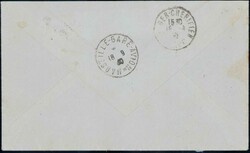 1930, Serien Tellknabe (3) + Brustbild (3) auf R-Luftpostbrief von ...