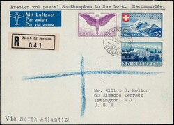 1939, Southampton-New York und New York-Southampton, 2 saubere ...