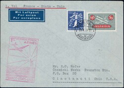 1939, Marseille-New York und New York-Marseille, 2 saubere Erstfüge ...