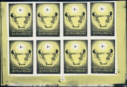 1927, Flugmeeting Brugg-Yverdon, Schwarzdruck + ungezähnte Ausgabe ...