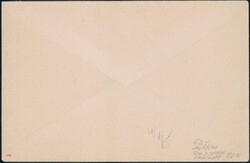 1927, Serie (4) auf Brief mit 2 Ganzsachenausschnitte + Vignette vom ...