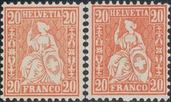 20c gelborange + 20c orange, 1000.-Automatically generated ...