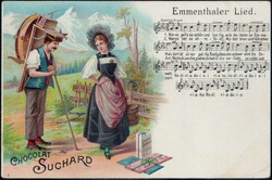 Schokolade, Album mit div. alten Ansichtskarten der Firma CHOCOLAT ...