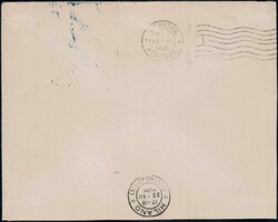 1925, 4c lila im Paar auf Brief von Cali nach Mailand, AK-Stempel ...