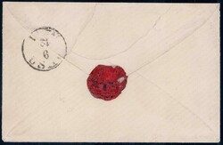 DEUTSCH-FRANZÖSISCHER KRIEG 1870, 25c grün auf Forwarder-Umschlag ...