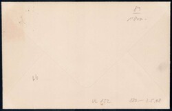 1913, 72H dunkelbraun auf Brief von Vaduz nach Wien, LBK 2200.-