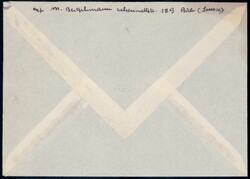 1954, Buntfrankatur auf Luftpostbrief von Birsfelden nach Tanger / ...