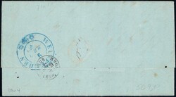 1853, Rayon II Type 4 D/RU, farbfrisch, vollrandig auf sauberem Brief ...