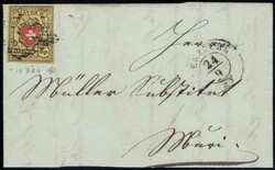 1852, Rayon II Type 13 D/LU, farbfrisch, vollrandig auf sauberem ...