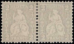 2c grau im ungebrauchten Paar, 450.-