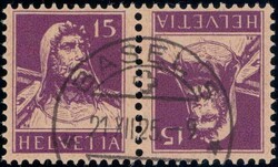 15+15c violett, zentrisch gest. BASEL, Befund Rellstab, 275.-