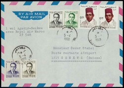 1968, Erstflüge Agadir-Genf, Genf-Agadir und Kuwait-Genf, SLH 160 ...