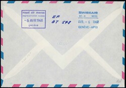 1968, Erstflüge Agadir-Genf, Genf-Agadir und Kuwait-Genf, SLH 160 ...