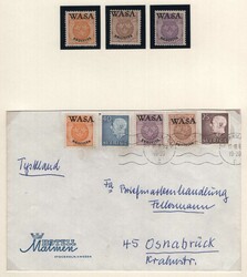 Schweden 1967, WASA REDIVIVA-Aufdruck, postfrische Serie (3) + echt ...