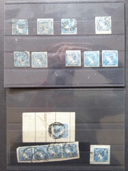 Österreich, blauer Merkur, Lot auf 2 Einsteckkarten, dabei 1 ...