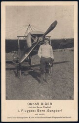 1913, Vorläufer Bern auf offiz. Karte nach Italien. Vorläuferkarten ...