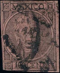 1872, 100c schwarz/braun, angeschnitten, Aufdruck Anotado, rechts ...