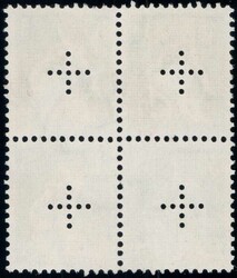 1935/37, 35c grün/orange im Viererblock, zentrisch gest. Zürich, ...