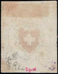 Type 9, farbfrische Marke in ungebrauchter Erhaltung mit Teilen vom ...