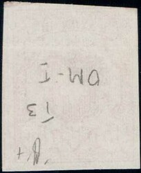 Type 3 OM-I, farbfrische Marke in ungebrauchter Erhaltung, meist ...