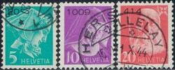1943, Serie, glattes Papier mit Kontrollnummer, sauber gest., 410 ...