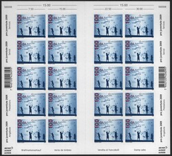 2009, Zierbogenserie mit 5 Zwischenstegausgaben (4), 2800 ...