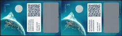 Schweizer Kryptro-Briefmarken 2021, ID1-4, Matterhorn, Dent Blanche, ...