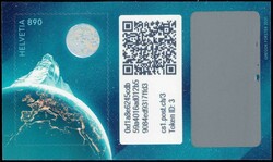 Schweizer Kryptro-Briefmarken 2021, ID1-3, Matterhorn, Dent Blanche, ...