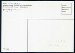 1986, 90c Männerkopf auf Maximumkarte mit Unterschrift von Hans Erni