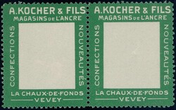 Kochermarken 1909, Rahmen grün, ohne Wertzeichen im ...