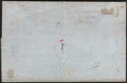 Waadt 5c rot/schwarz, voll- bis breitrandig auf sauberem Brief von ...