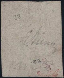 Zürich 4, waagrechte Untergrundlinien, Type II, farbfrische Marke, ...