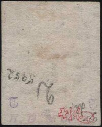 Zürich 6, senkrechte Untergrundlinien, Type III (68. Marke), ...