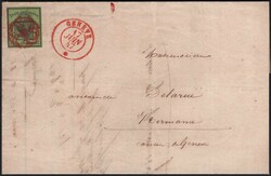 Genf 5c Grosser Adler, gelbgrün, farbfrisch, breitrandig auf ...