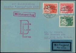 Österreich 1.10.1930, Dampfer Europa, sauberer Brief von Wien nach ...