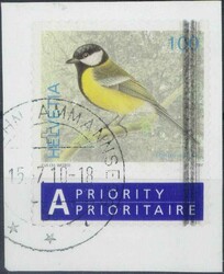 2007, 1Fr Kohlmeiser mit Abart: senkrechter schwarzer Streifen rechts ...