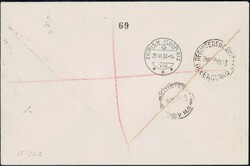 1933, Australien-Flug Zürich-Sydney-Zürich mit Tax-Marke, SLH 300 ...