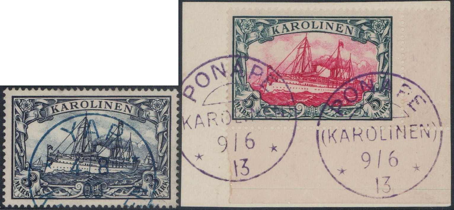 Karolinen 1900, Serie 3Pf-5M, Attest Steuer, Mi 1000.-Automatically ...