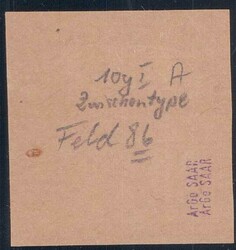 1920, 30Pf in der seltenen rahmfarbenen Papiervariante, Abart: ...