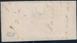 1865, 1/4Sgr im Paar auf Briefstück, Attest Sem, Mi 1800 ...