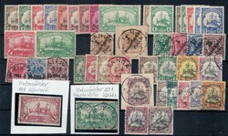 Deutsch-Ostafrika, Lot auf Einsteckkarten mit div. besseren Ausgaben, ...