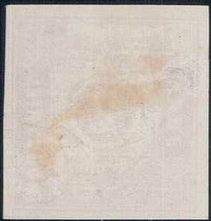 Jura Industriel-Bahn 1867, 2c rot, ungezähnt, helle Stelle, Befund ...