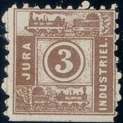 Jura Industriel-Bahn 1867, 3c braun, Befund Eichele, 700 ...