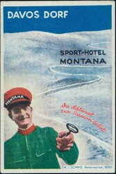 Davos Dorf Sport-Hotel Montana, dekorative Hotelvignette
