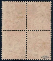 1Fr golden im Viererblock, sauber gest. Lausanne