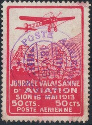 1913, Vorläufer Sion, Kreidepapier, sauber gest., Attest/signiert ...