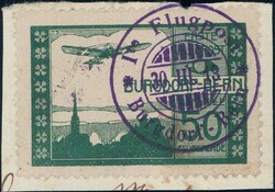 1913, Vorläufer Burgdorf auf Briefstück, 1000.-Automatically ...